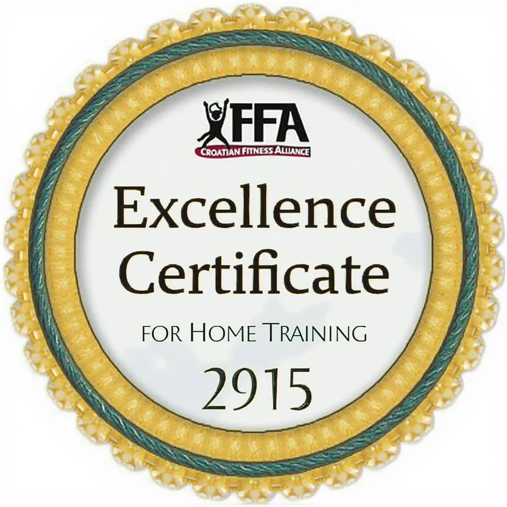 Logo certifikata Hrvatskog Fitness Saveza